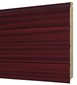 Car-Teck Sectional Garage Door Mahogany Ribbed Panel Mahogany Ribbed.Panel.Mirror